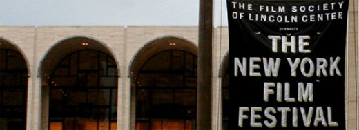 New York Film Festival banner at Lincoln Center